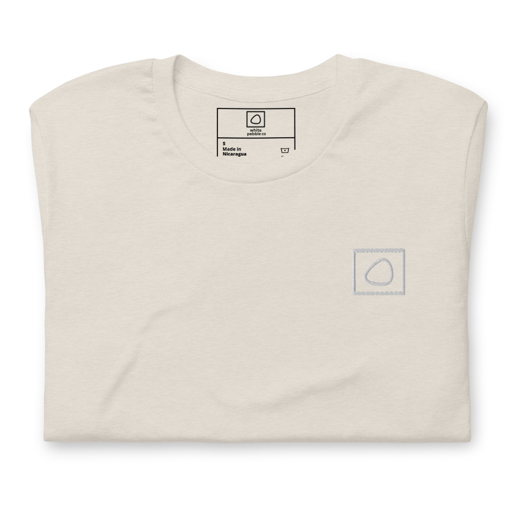 White Pebble Co Short Sleeve Logo Tee